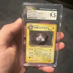 1997 POKEMON JPN ROCKET #82 DARK MAGNETON-HOLO CGC 9.5 - Image 1