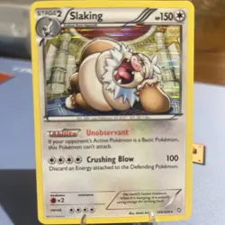 Pokemon TCG Slaking 103/124 Holo Rare Dragons Exalted Card - Image 1