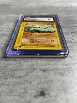 Pokemon Card Mankey CGC 9 Mint, Aquapolis 92/147, 2003 (1) - Image 3