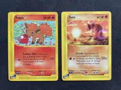 Pokemon E Reader Non Holo Card Lot Expedition Aquapolis *LP-MP Vulpix Skarmory - Image 2