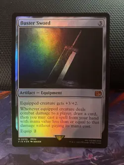 MTG Buster Sword Final Fantasy FOIL Unplayed NM Condition #0255 - Image 1