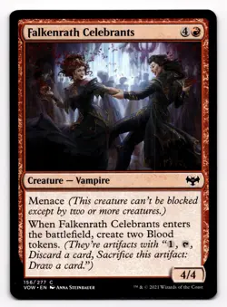 MTG Falkenrath Celebrants 156/277 Innistrad: Crimson Vow Magic the Gathering - Image 1