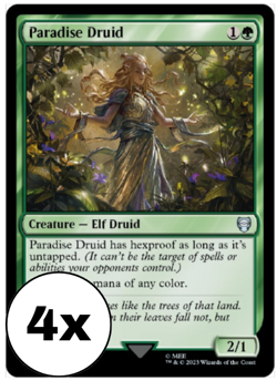 MTG - Paradise Druid Playset - Lord of the Rings Commander - LTC - Image 1