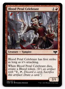 MTG Blood Petal Celebrant 146/277 Innistrad: Crimson Vow Magic the Gathering - Image 1