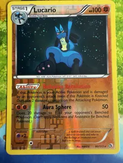 Pokemon Lucario Legendary Treasures 80/113 Reverse Holo Lightly Played - Image 1