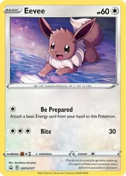 Eevee (SWSH127) Sword & Shield: Black Star Promos​ - Near Mint Holofoil Pokemon - Image 1