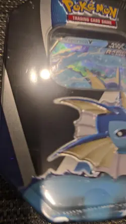 Pokemon TCG Vaporeon V Collection Tin Brand New Factory Sealed 4 Booster Packs - Image 2