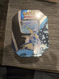 Pokemon TCG Vaporeon V Collection Tin Brand New Factory Sealed 4 Booster Packs - Image 5