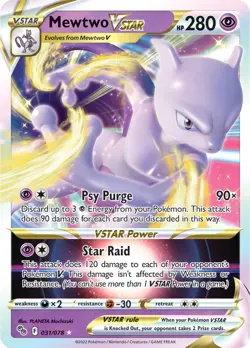 Mewtwo VSTAR (031/078) Pokemon GO​ - Near Mint Holofoil Pokemon TCG - Image 1
