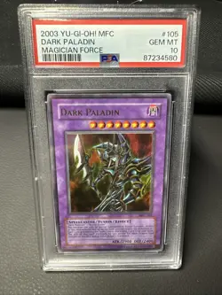 Yugioh! Dark Paladin MFC-105 PSA 10 GEM MINT Ultra Rare Unlimited - Image 1