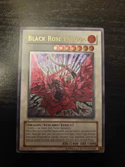 YUGIOH Black Rose Dragon CSOC-EN039 Ultimate Rare 1st Edition LP - Image 1