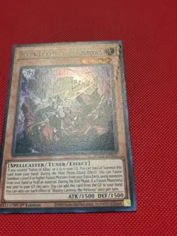 Yugioh! Blazing Cartesia, the Virtuous MP23-EN162 Prismatic Secret Rare Damaged - Image 2