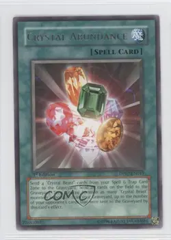 Crystal Abundance 1st Ed. YuGiOh Jesse Anderson Duelist Pack #DP07-EN015 2009 - Image 1