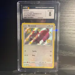 Skwovet CGC Graded NM Mint 8 (2021) Shining Fates SV099/SV122 Holo Pokemon Card - Image 1