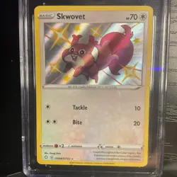 Skwovet CGC Graded NM Mint 8 (2021) Shining Fates SV099/SV122 Holo Pokemon Card - Image 2