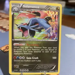 Pokemon TCG Salamence 2013 Plasma Blast Rare Holo Card #64/101 B&W - Image 1