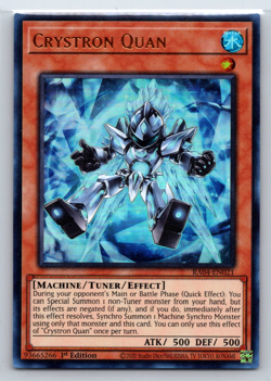 Yugioh Crystron Quan RA04-EN021 Super Rare Foil - NM - Image 1
