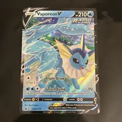 Pokemon Vaporeon V SWSH150 Sword Shield Black Star Promo Card Holo ENG - Image 1