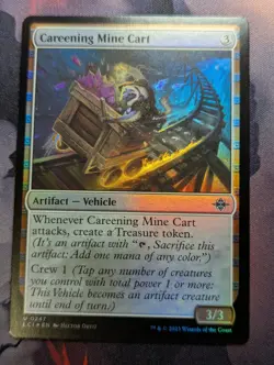 Careening Mine Cart - LCI - 0247 - MTG - TCG Card - FOIL - Image 1