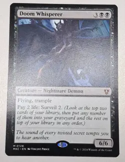 Doom Whisperer Murders at Karlov Manor Commander MTG Card NM Condition - Image 1