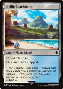 1 x Idyllic Beachfront - Final Fantasy Commander - LP - MTG - Image 1