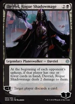 Davriel, Rogue Shadowmage - Light Play MTG War of the Spark - Image 1