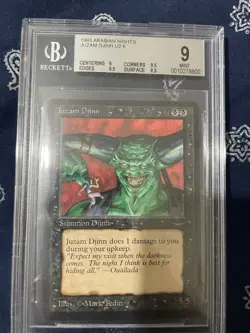 MTG Arabian Nights 1993 Juzam Djinn BGS 9.0 MINT Old School 93/94 742818065016 - Image 1