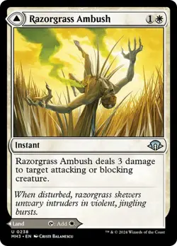 Razorgrass Ambush Modern Horizons 3 MTG Magic The Gathering - Image 1