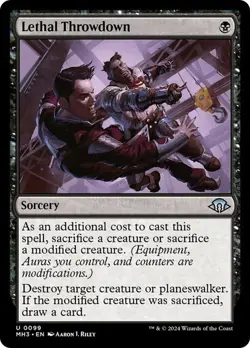Lethal Throwdown Modern Horizons 3 MTG Magic The Gathering - Image 1