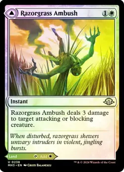 Razorgrass Ambush Modern Horizons 3 Foil MTG Magic The Gathering - Image 1