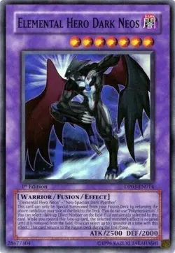 YUGIOH Elemental Hero Dark Neos DP03-EN014 1st ed Super Rare NM - Image 1