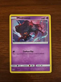 Pokemon SM Crimson Invasion - 39/111 MISDREAVUS, Unlimited Common - Image 1