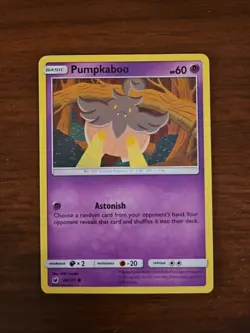 Pokemon SM Crimson Invasion - 44/111 PUMPKABOO, Unlimited Common - Image 1
