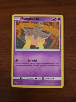 Pokemon SM Crimson Invasion - 44/111 PUMPKABOO, Unlimited Common - Image 1