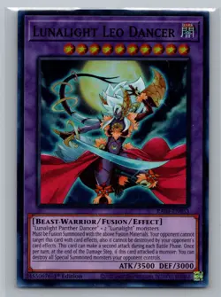 Yugioh Lunalight Leo Dancer RA04-EN053 Super Rare Foil - NM - Image 1