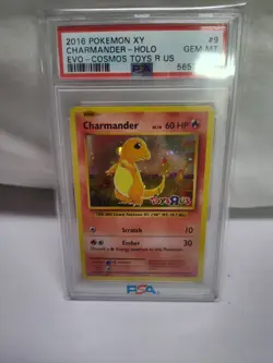 2016: Pokemon XY Charmander Holo #9 Evo Cosmos Toys R Us Charmander PSA 10 - Image 2