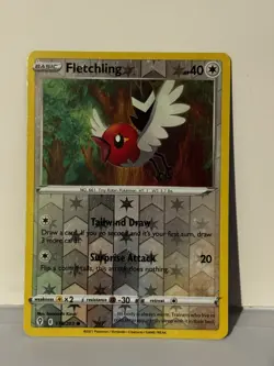 Fletchling Reverse Holo 138/203 SWSH07: Evolving Skies NM Pokemon Fast Ship - Image 1