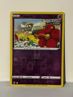 Flabebe Reverse Holo 071/203 SWSH07: Evolving Skies NM Pokemon Fast Ship - Image 1