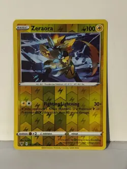 Zeraora Reverse Holo 061/185 SWSH04: Vivid Voltage NM Pokemon Fast Ship - Image 1