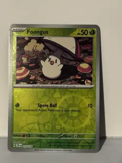 Foongus Reverse Holo 010/159 SV09: Journey Together NM Pokemon Fast Ship - Image 1