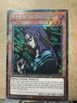 Yugioh! 1x Witch of the Black Forest RA03-EN091 Platinum Secret Rare 1st Ed NM - Image 1