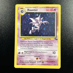 Haunter 6/62 Fossil Holo Vintage Pokemon Card WOTC 1999 LP - Image 1