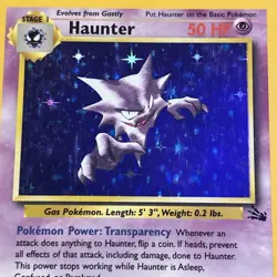 Haunter 6/62 Fossil Holo Vintage Pokemon Card WOTC 1999 LP - Image 4