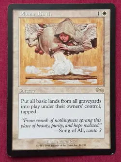 Magic The Gathering URZA'S SAGA PLANAR BIRTH white card MTG - Image 1