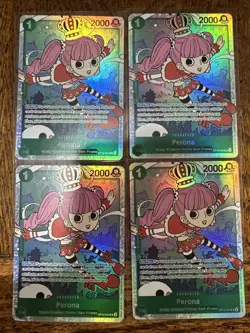 Set Of 4 Perona SR OP12-034 ENGLISH ONE PIECE Card Legacy of the Master - Image 1