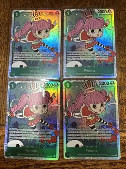 Set Of 4 Perona SR OP12-034 ENGLISH ONE PIECE Card Legacy of the Master - Image 3
