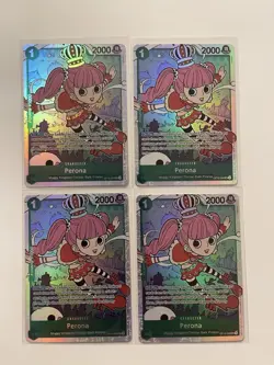 Set Of 4 Perona SR OP12-034 ENGLISH ONE PIECE Card Legacy of the Master - Image 1