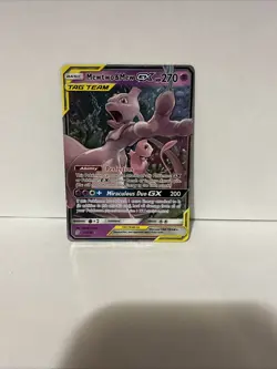 Mewtwo & Mew GX 71/236 Tag Team Ultra Rare Unified Minds Pokemon Card NM/M - Image 2