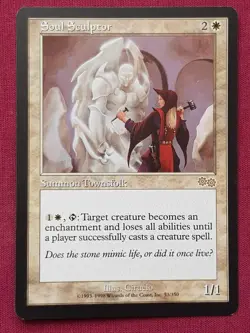 Magic The Gathering URZA'S SAGA SOUL SCULPTOR white card MTG - Image 1