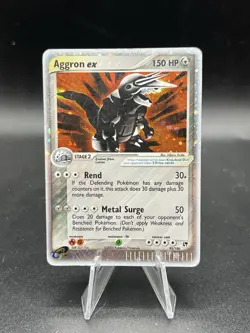 Aggron ex (95/100) - Sandstorm, Holo Rare Pokemon Card MP/Hp ZG1 - Image 1